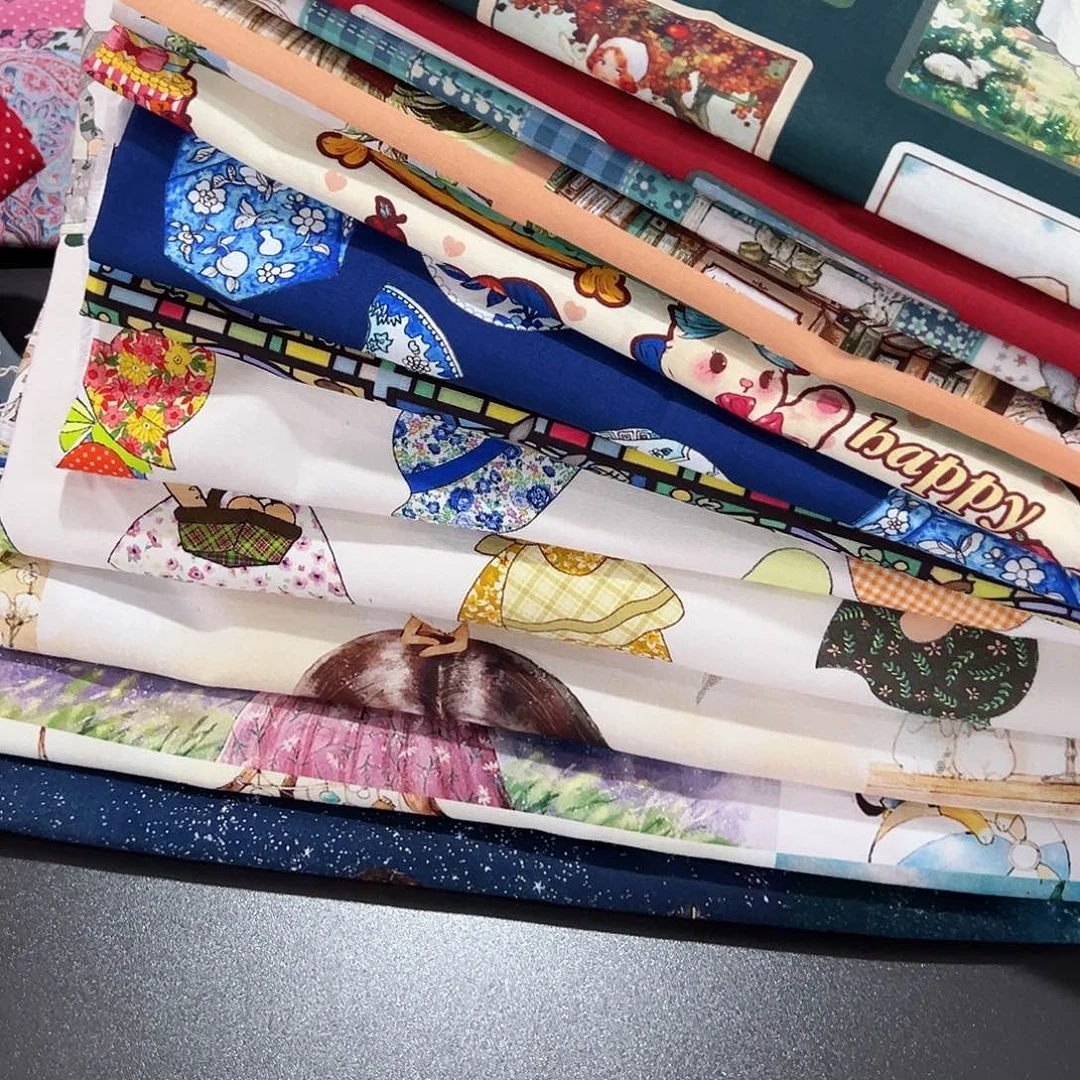 12件纯棉布料果子布艺12色