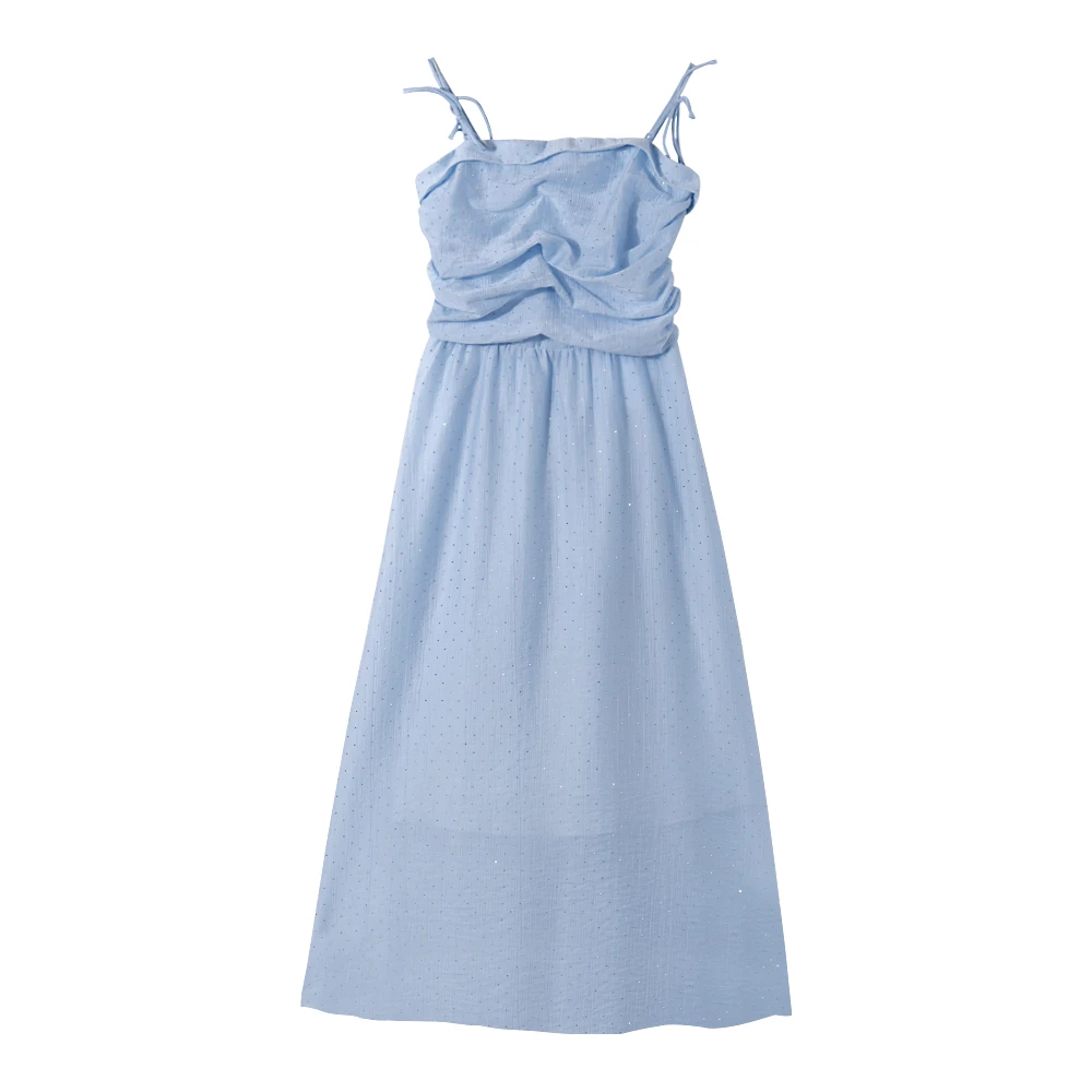 A  HW7172蓝色气质女装连衣裙