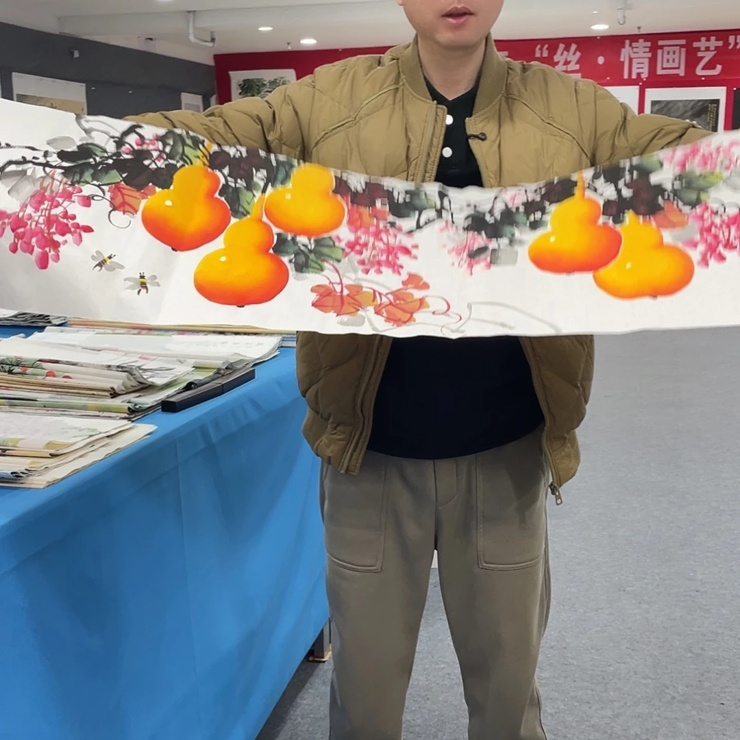 国画今天上午国画作品展示