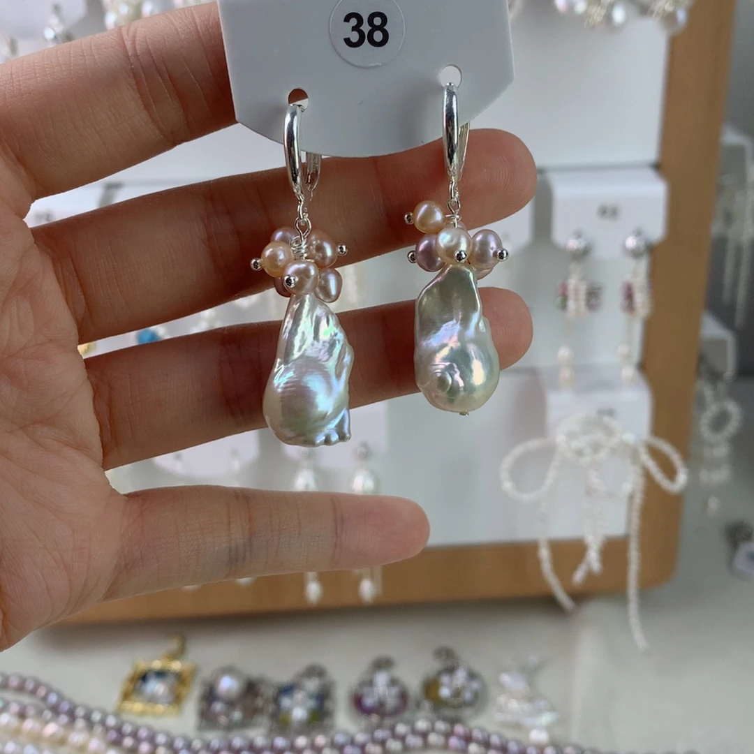 未镶嵌耳饰淡水珍珠