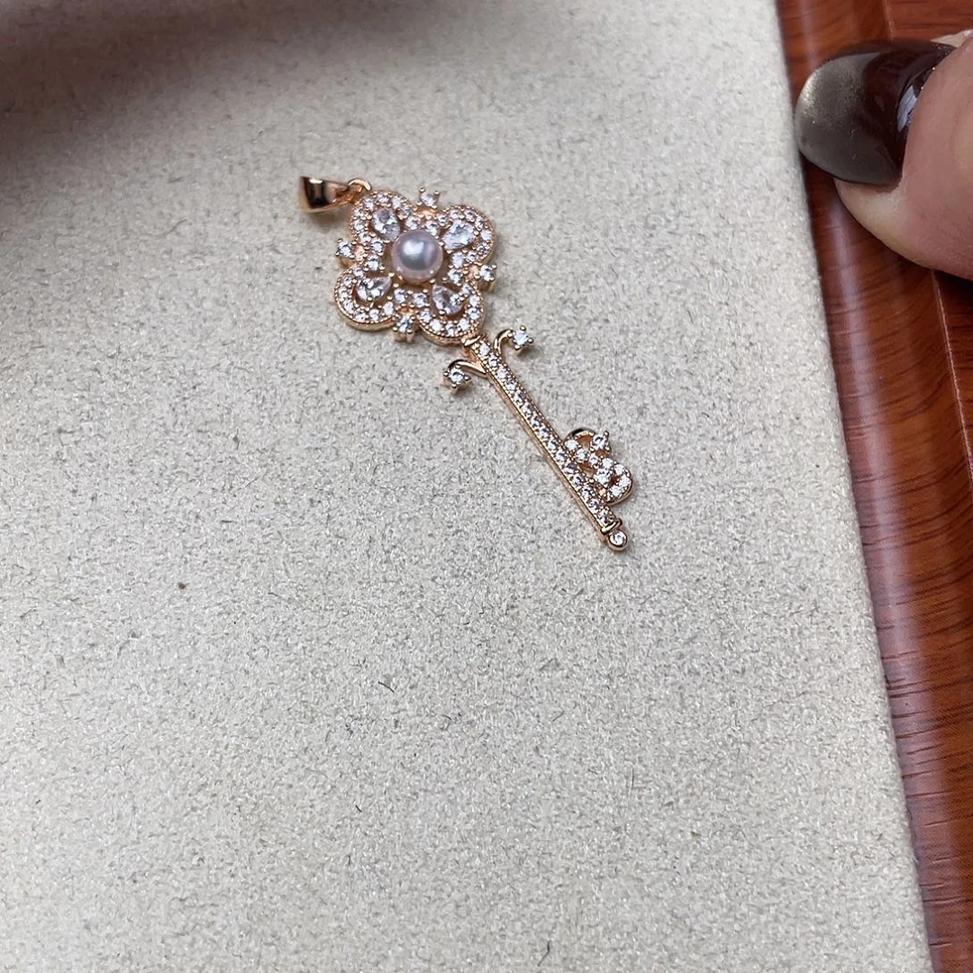 海水珍珠吊坠(不含链)银S925镶嵌