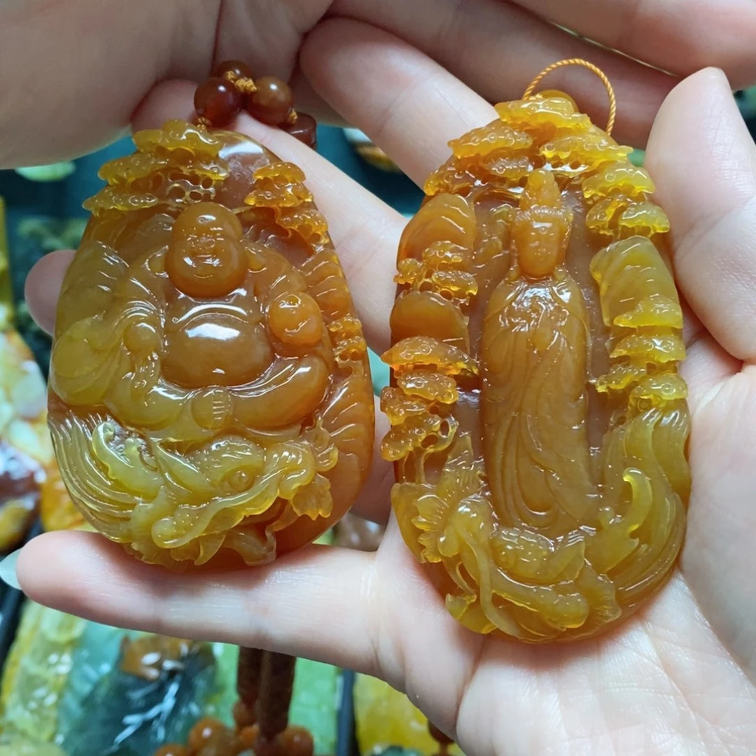 岫玉吊坠(赠链)未镶嵌小*莓