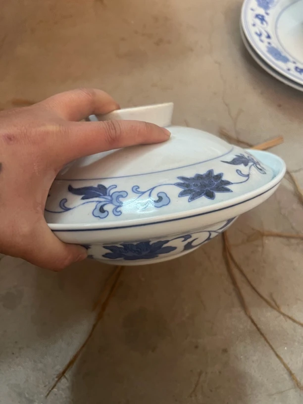 70年代缠枝莲浑水23厘米合器