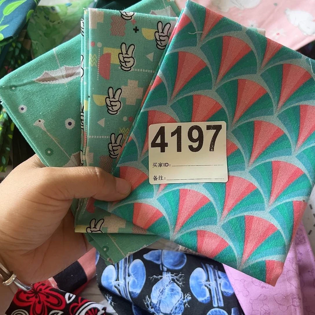 3片纯棉平布45.50厘米一片果子布艺