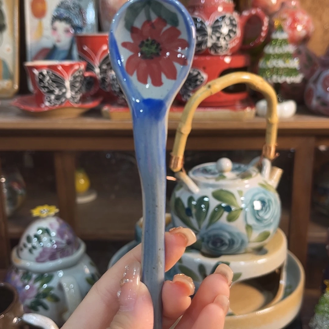 陶泥景德镇手工手绘高温釉下彩