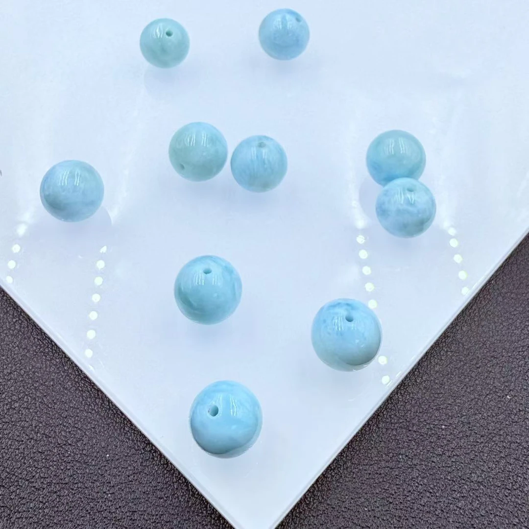 「戴琴珠宝」FR5820-12mm左右海纹石单珠配件（多样性发其一）