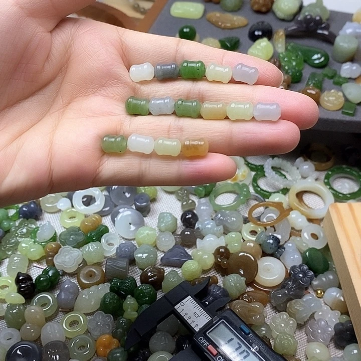 未镶嵌和田玉挂件小竹节19.9一个多样性发其一