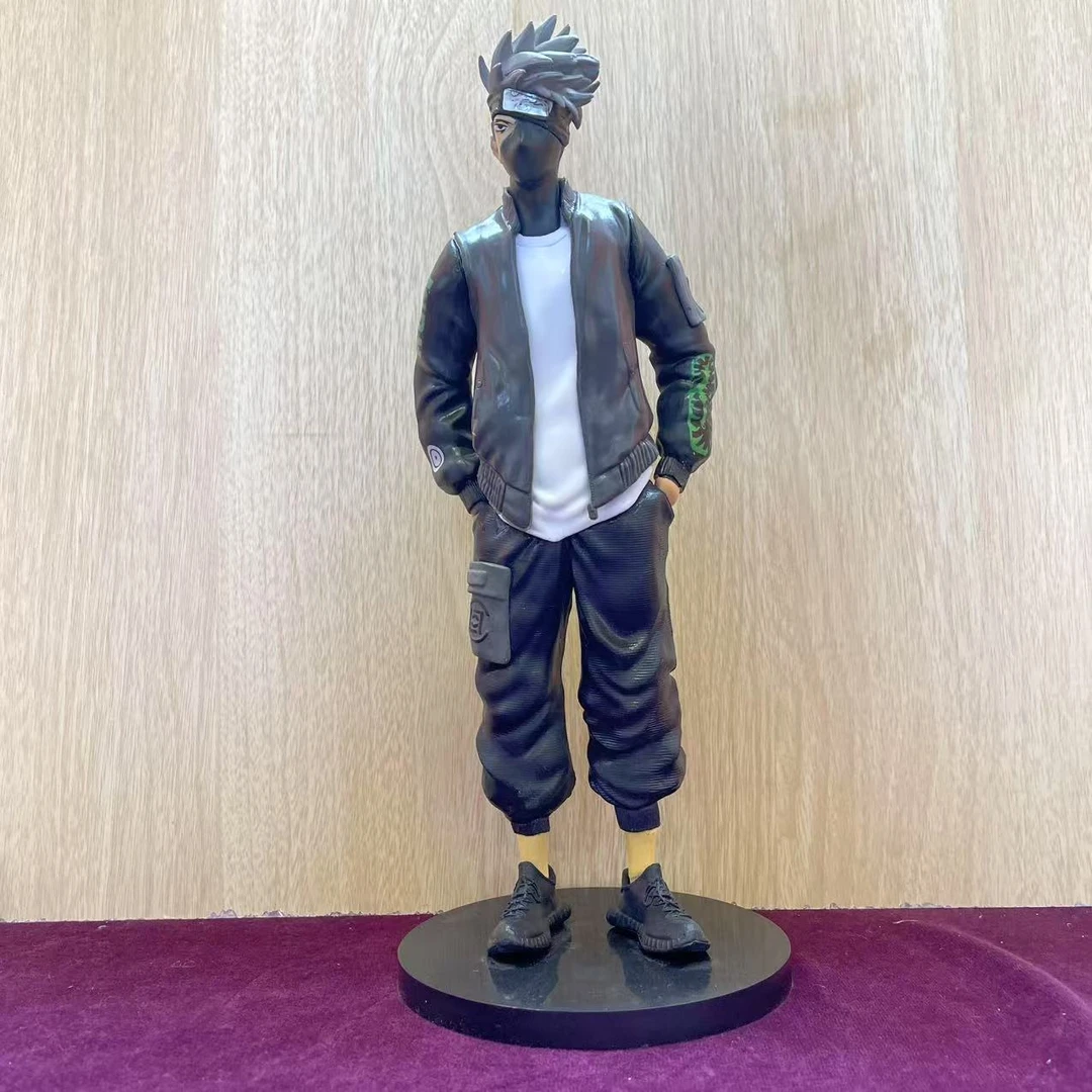 【清风潮玩】火影潮牌组立潮服卡卡西手办盒装站姿模型摆件桌面公仔