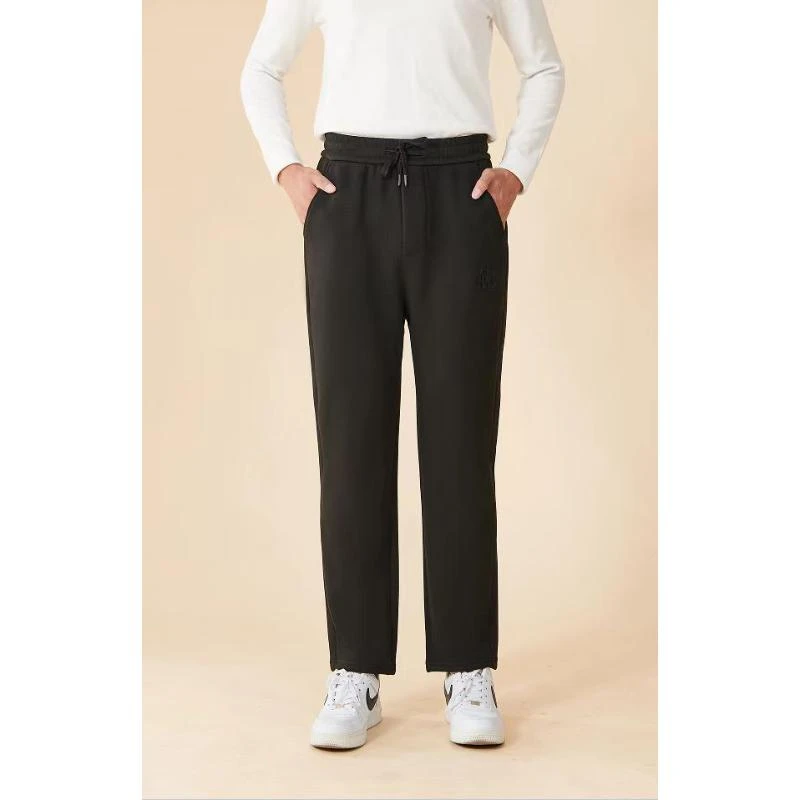 男士百搭休闲抽绳松紧腰加绒休闲裤 H2617