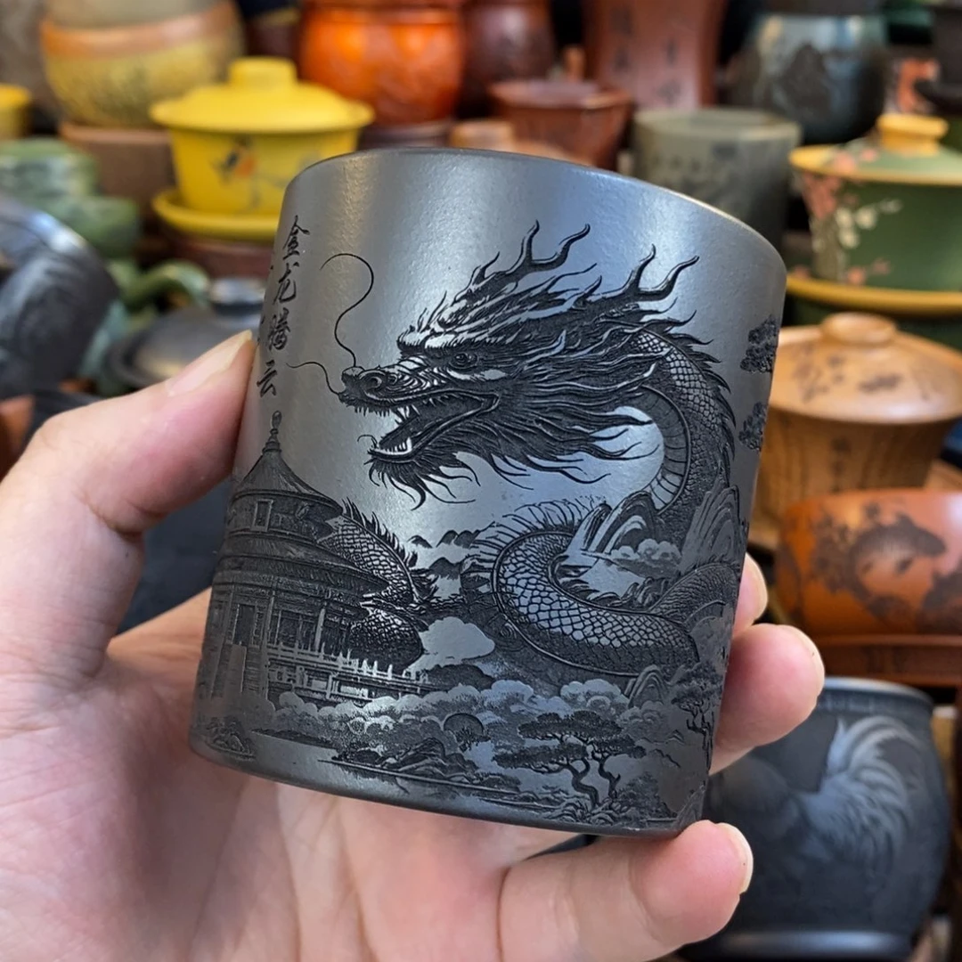 紫砂公道杯宜兴全手工紫砂杯