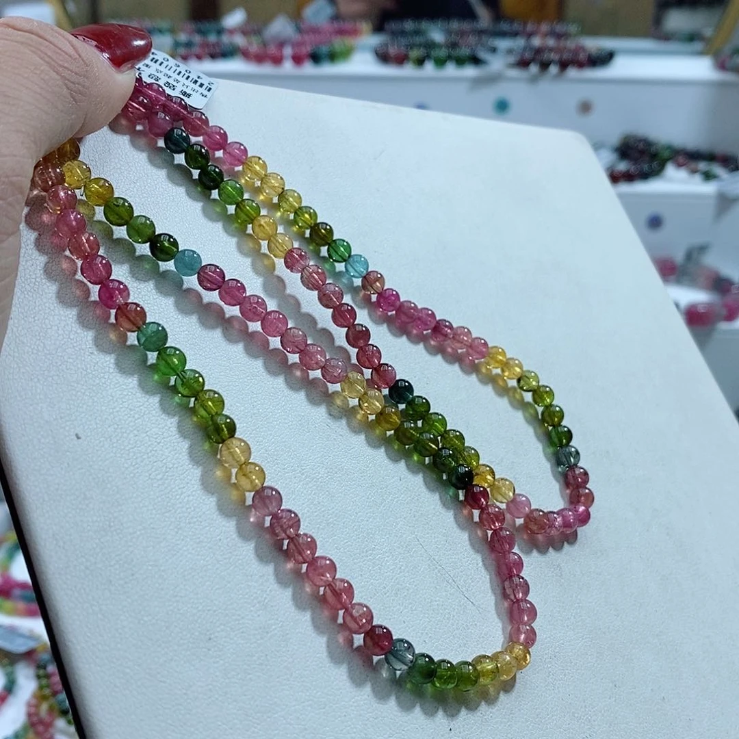 碧玺手链未镶嵌喵****麦多样性发一条