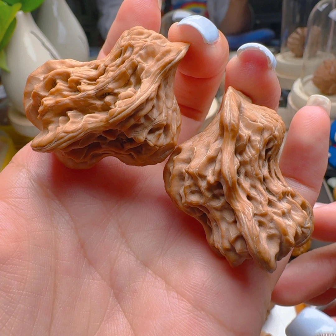 核桃把件比翼双飞鸟