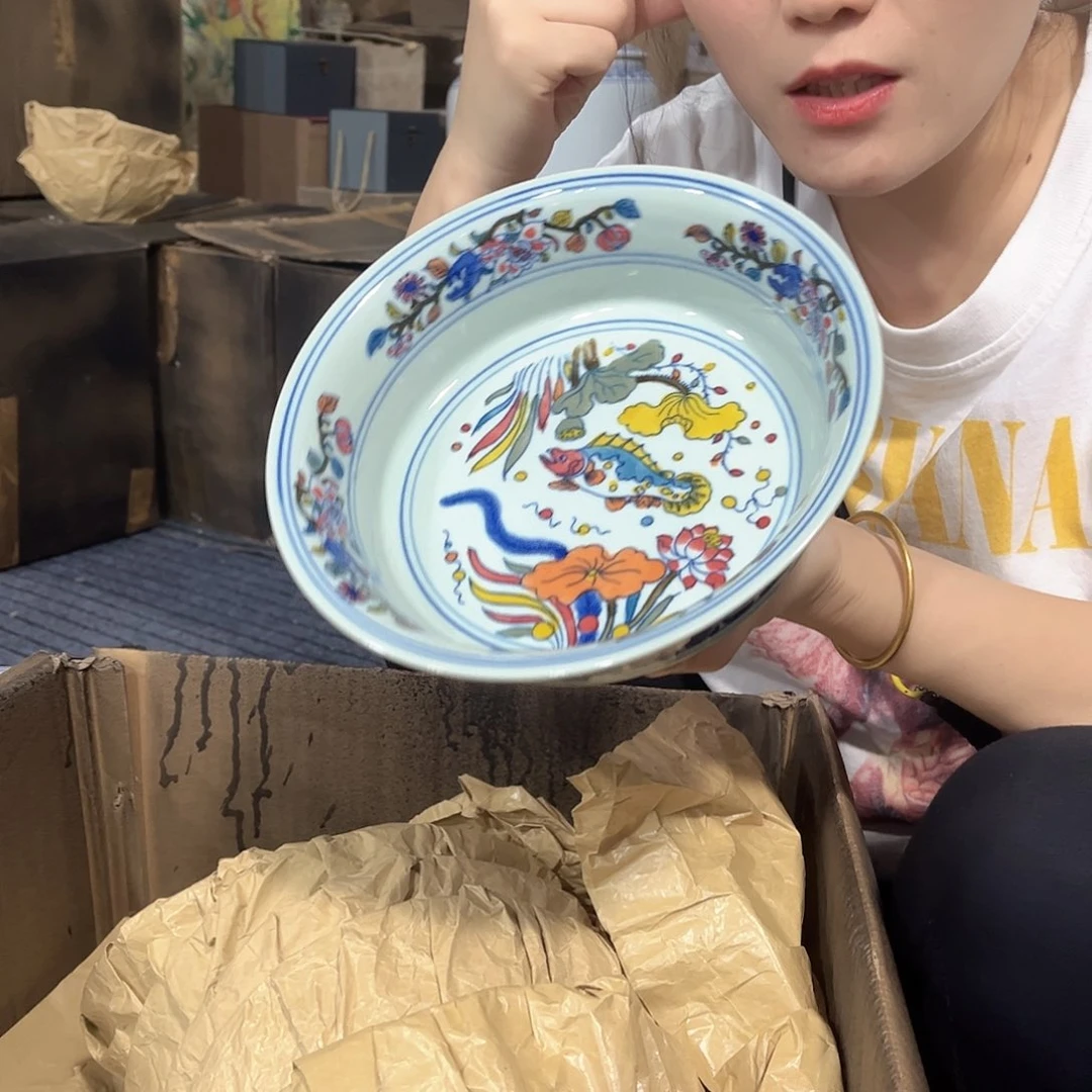 摆件////景德镇陶瓷器。绿。