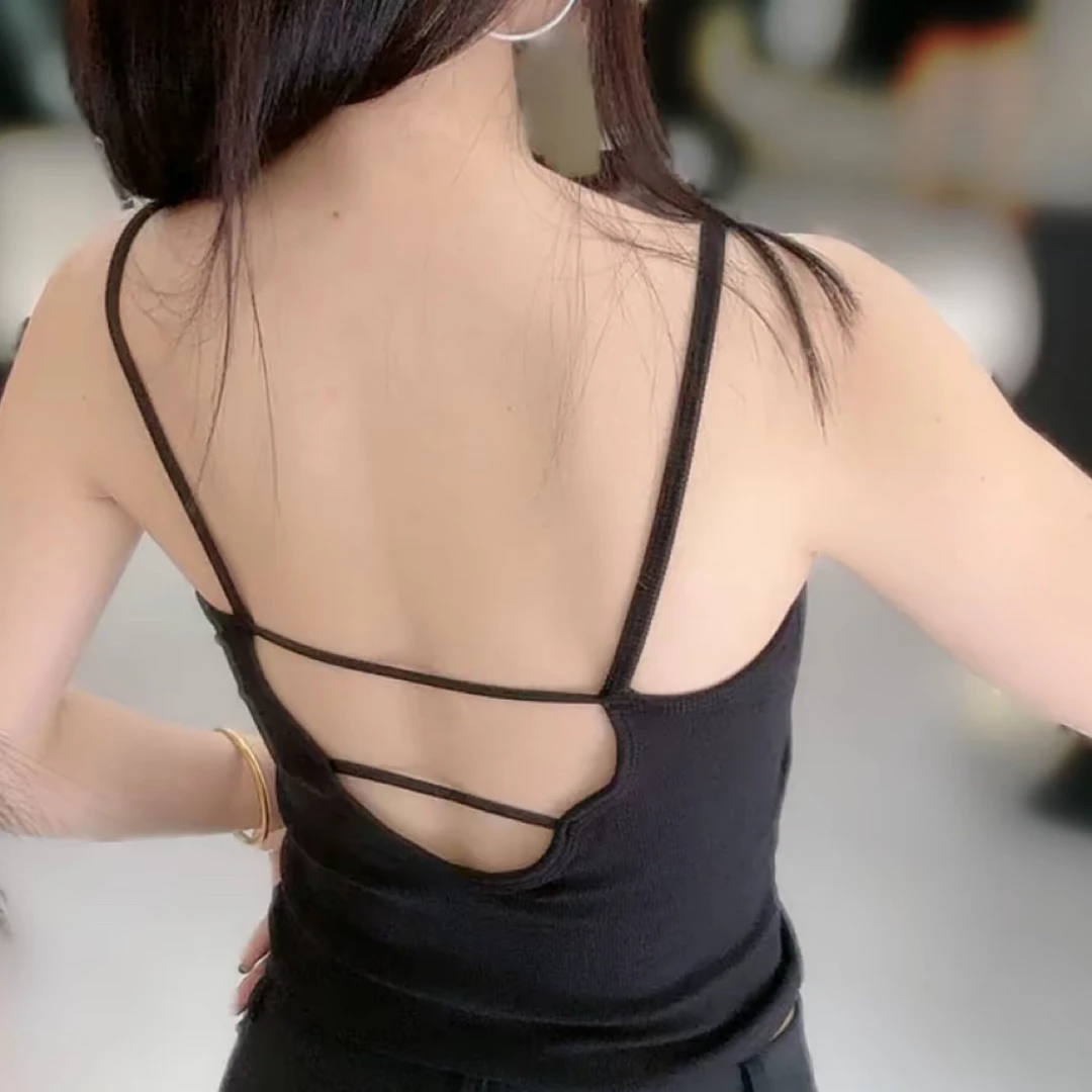 883百搭舒适美背款两根带黑色美背内衣12