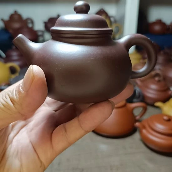 茶壶紫砂原矿底槽清容天220cc内推半手工