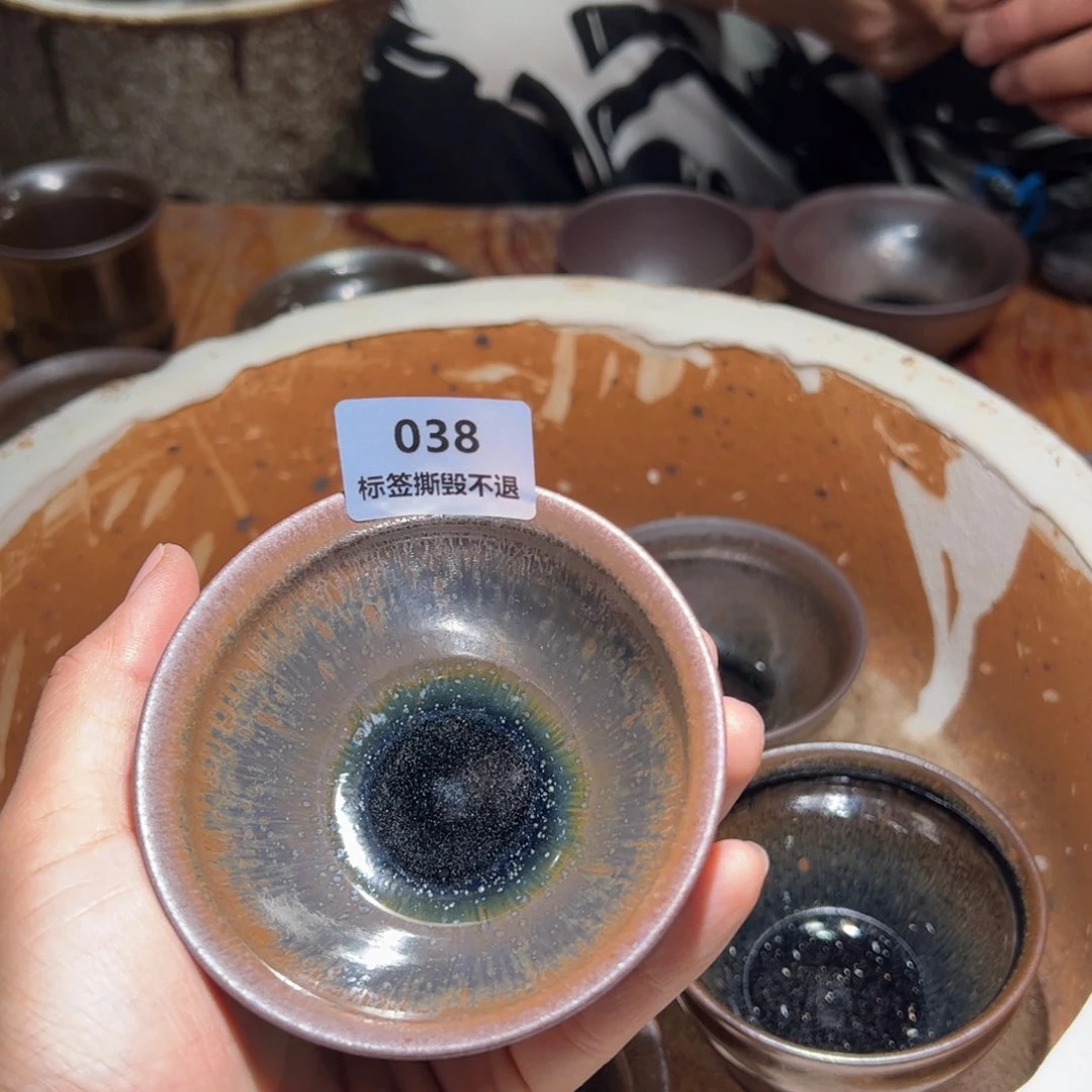 顾佳敏全手工柴烧建盏主人杯仁**人038