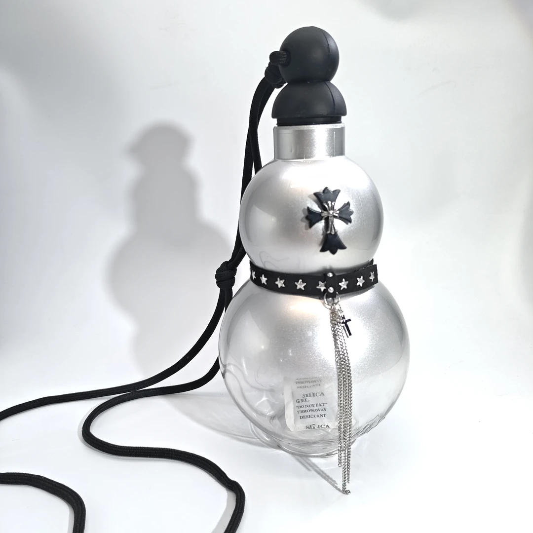 06695复古时尚气质高级十字流苏银葫芦水壶