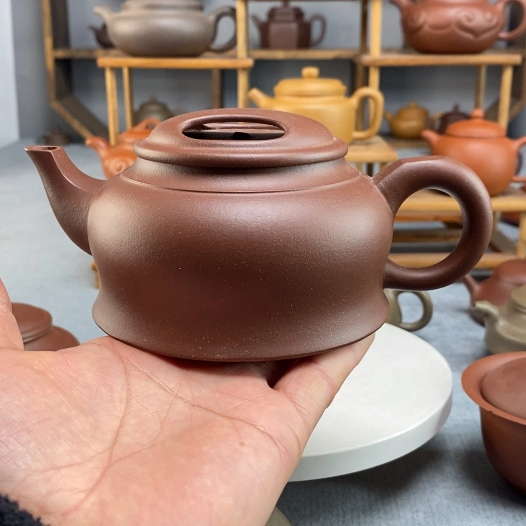 紫砂茶壶金钟牛盖