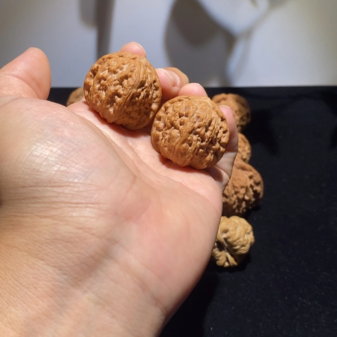 大***。把件文玩核桃白狮子