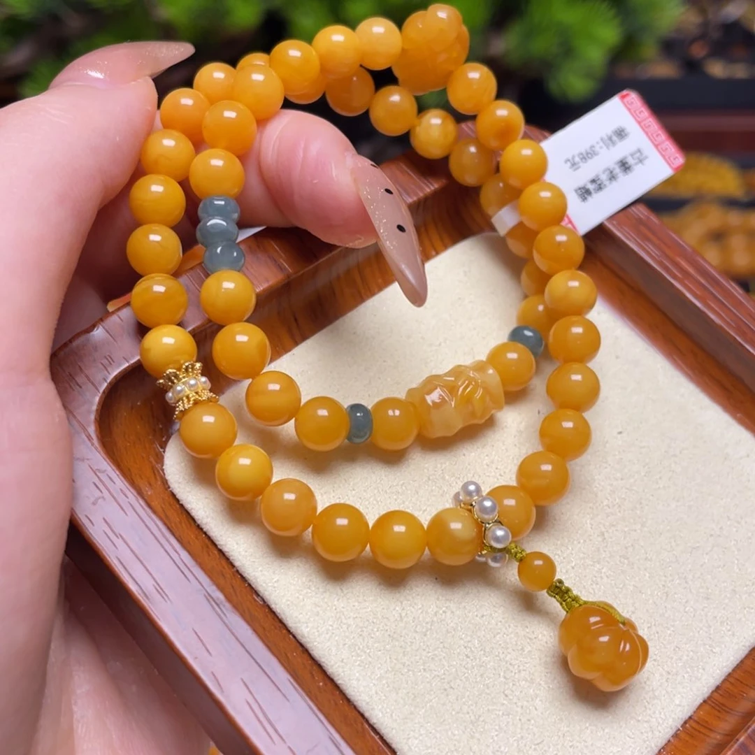 蜜蜡手链未镶嵌手串