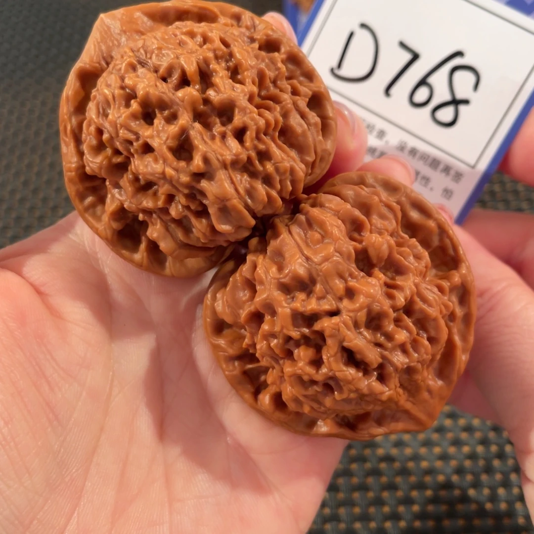 文玩核桃把件D768官帽48