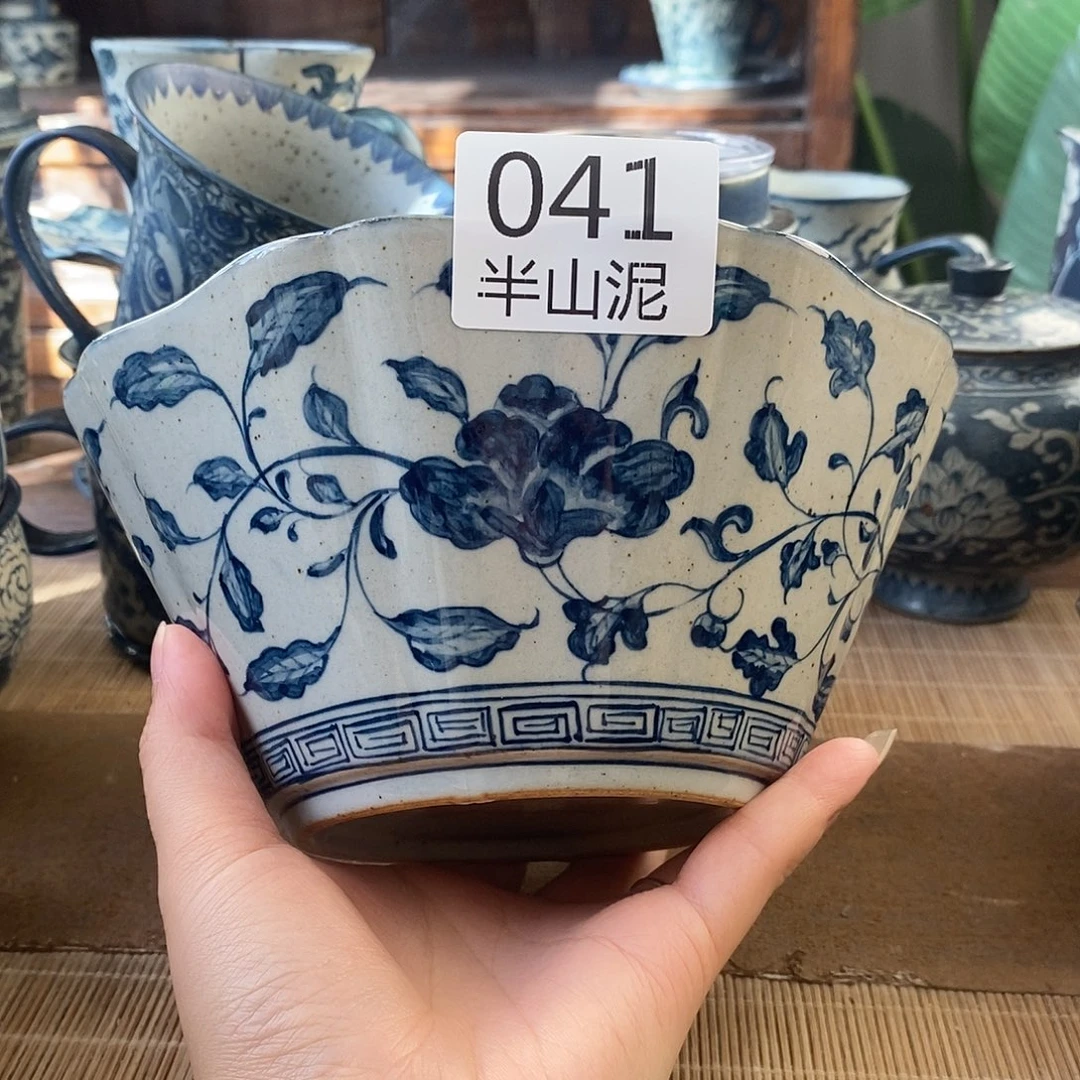 手工手绘青花高温陶瓷