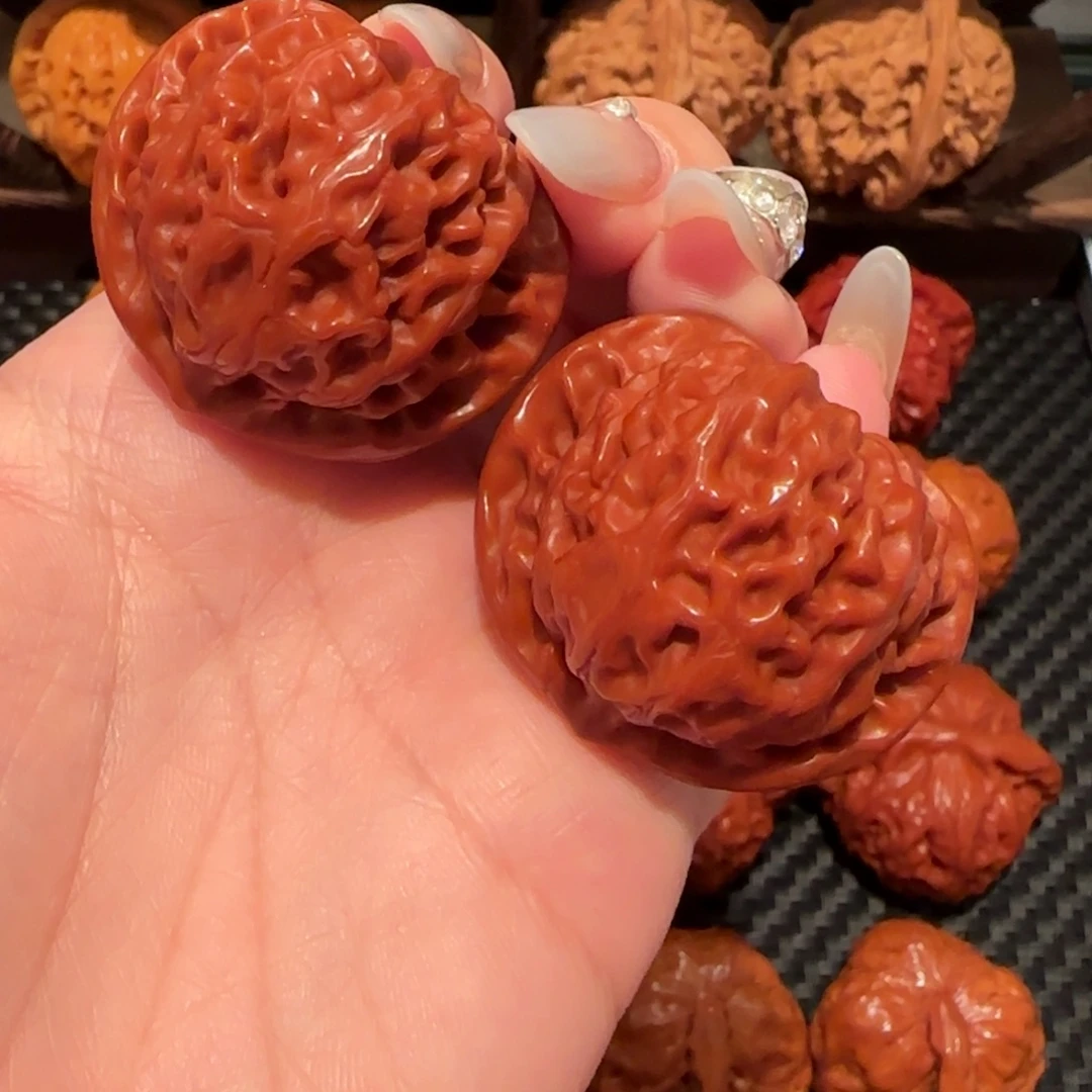 文玩核桃吊坠玉化宫灯39精品0705