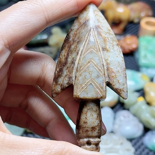 白玉菩提吊坠摆件