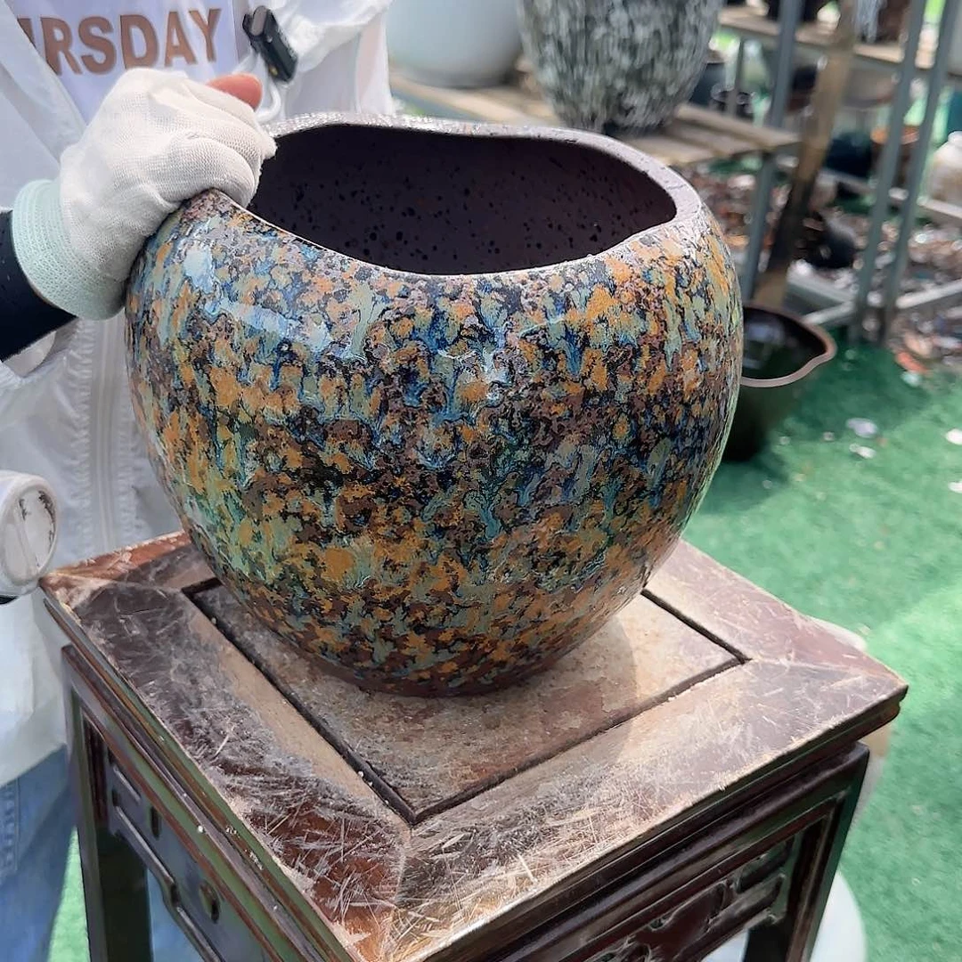 紫砂花盆王嫂花盆0630-800高23口21