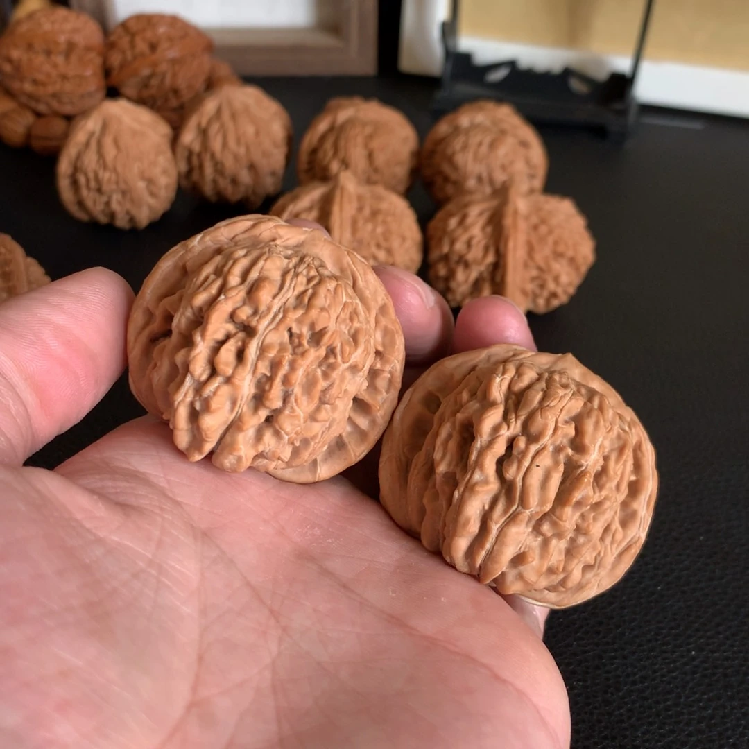 文玩核桃把件原生拱桥四座楼45