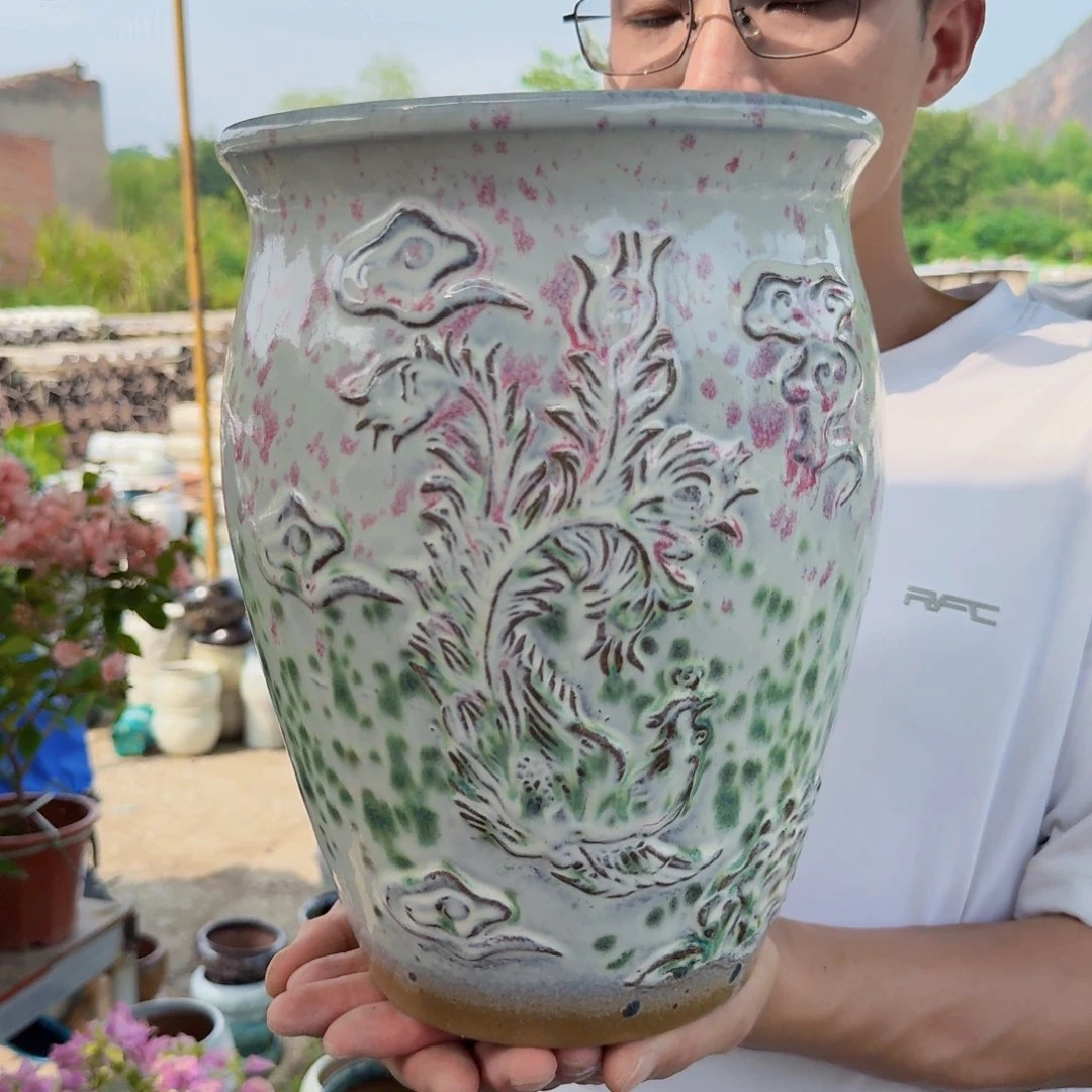 紫砂花盆口20高27.5（一个熏衣草凤凰