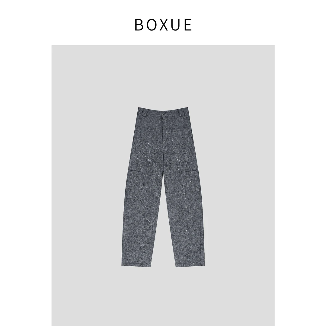 BOXUE “满天星河” 2024冬新款羊.毛高级感弯刀 裤子 #241119K338