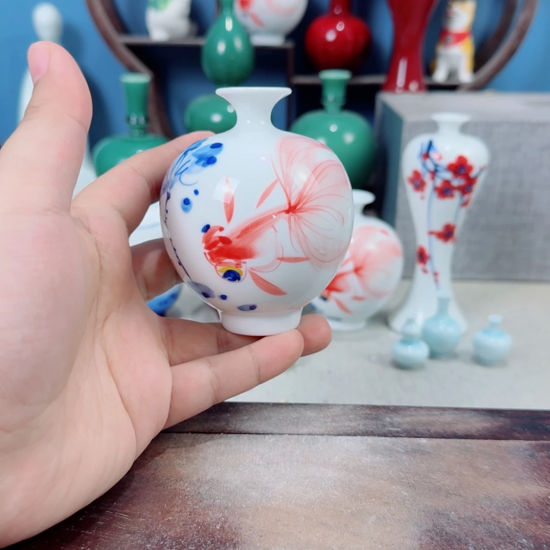陶瓷手工小花器摆件