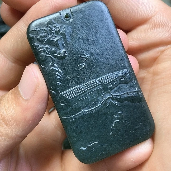 和田玉未镶嵌挂件