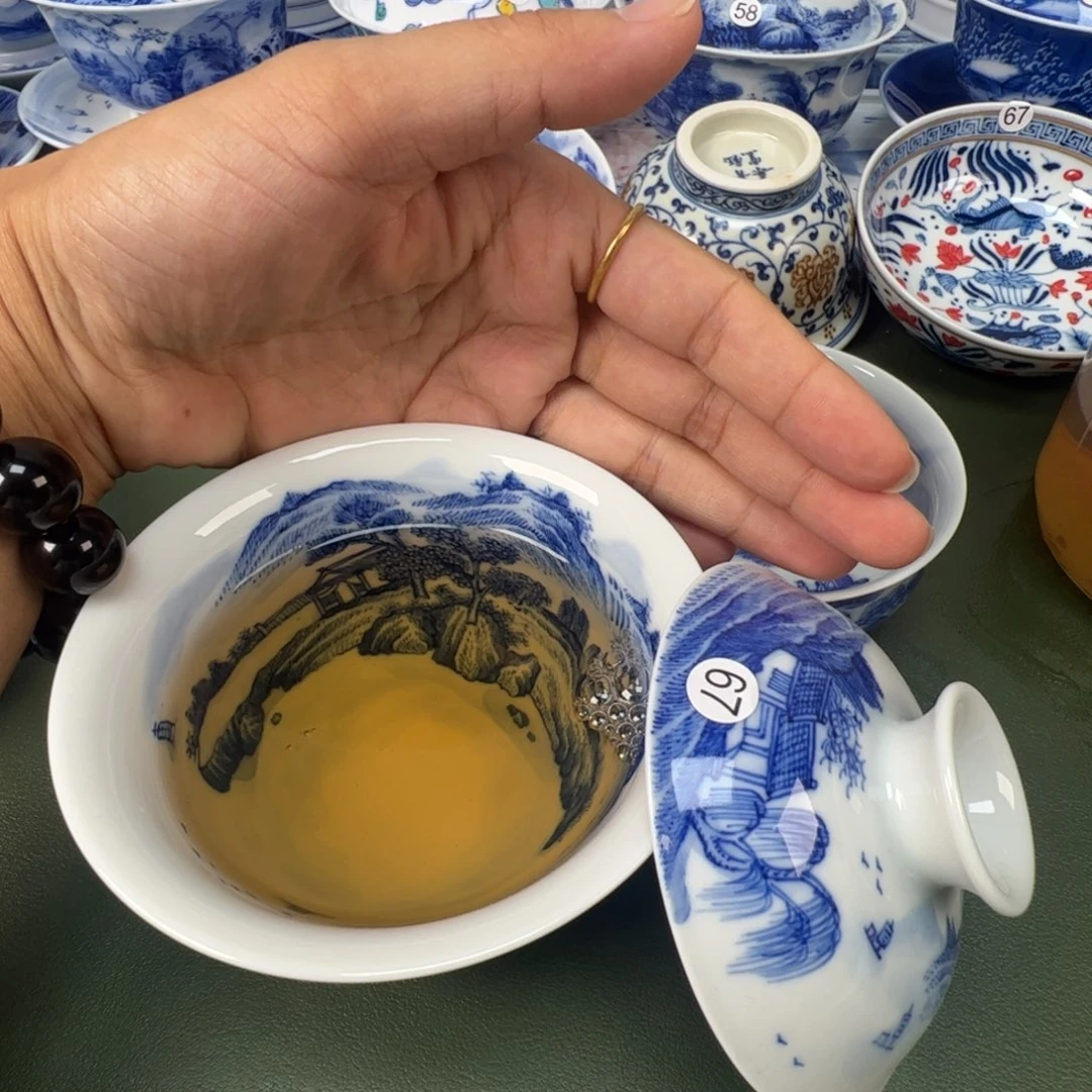 景德镇纯手工纯手绘茶具木木67
