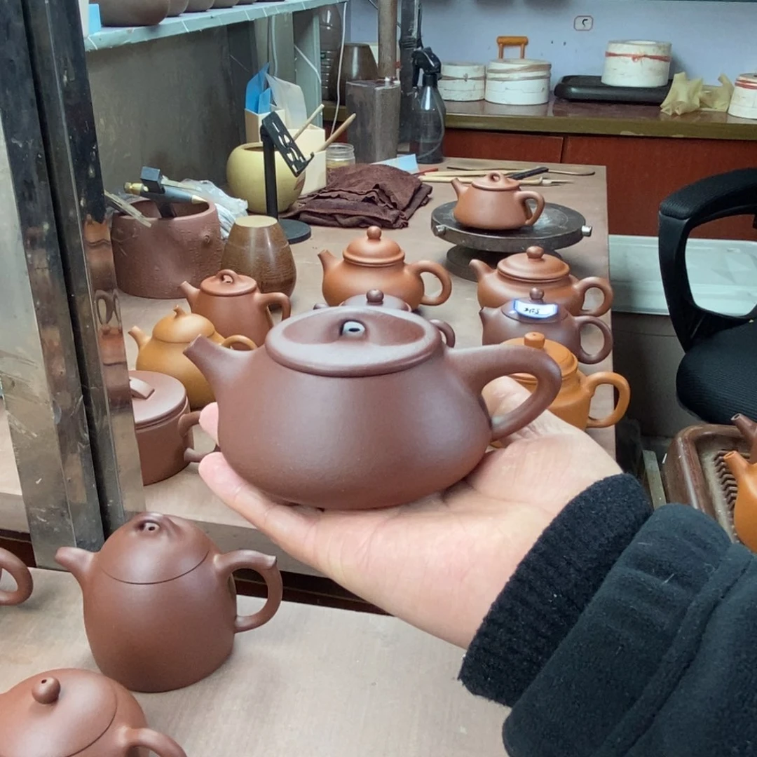 紫砂茶壶、紫砂石瓢