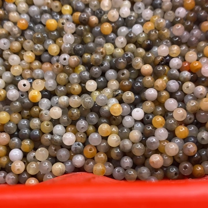 未镶嵌手串石英质玉卡4圆珠1600粒