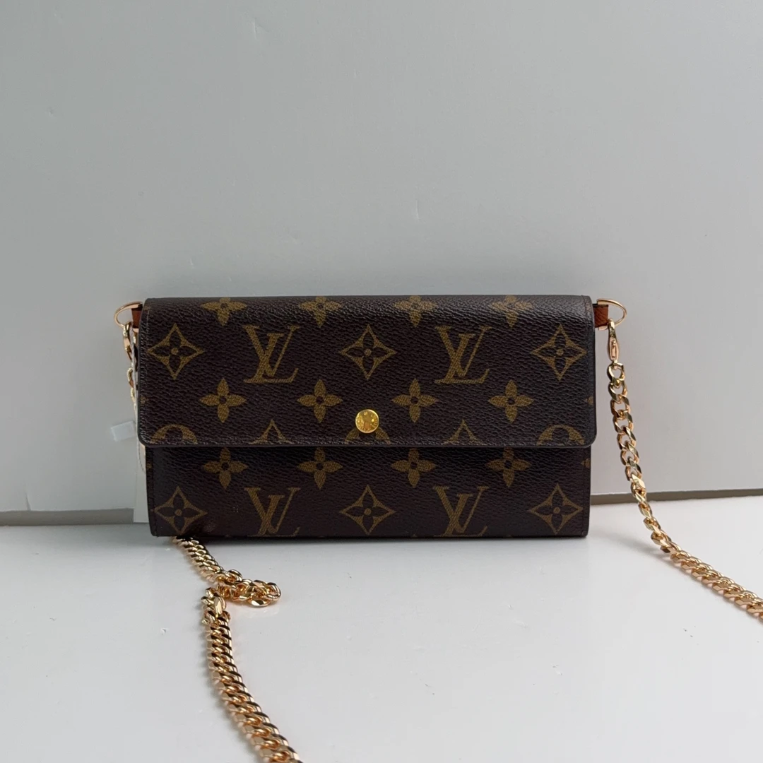 95新 LouisVuitton/路易威登 路易威登 老花钱包配内胆