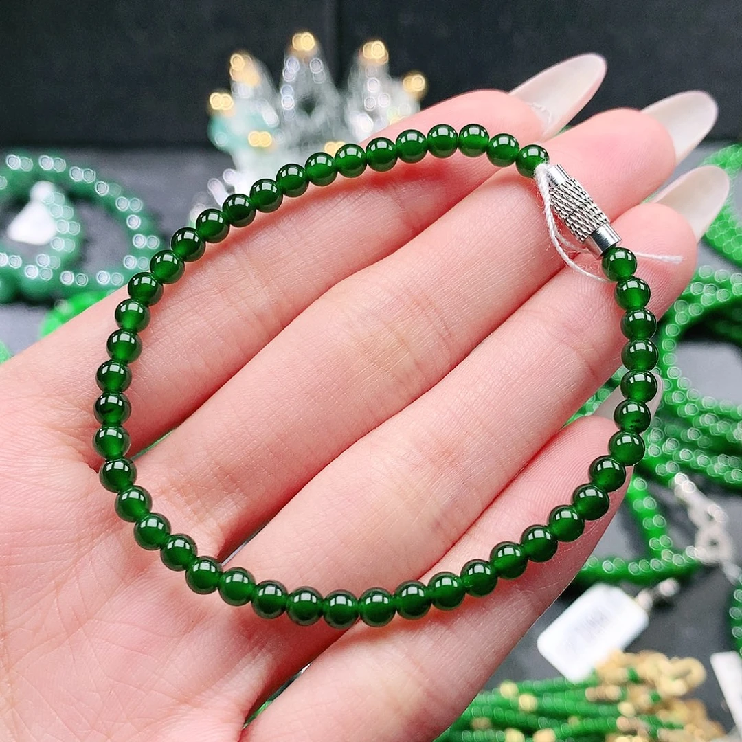 翡翠未镶嵌手串手链