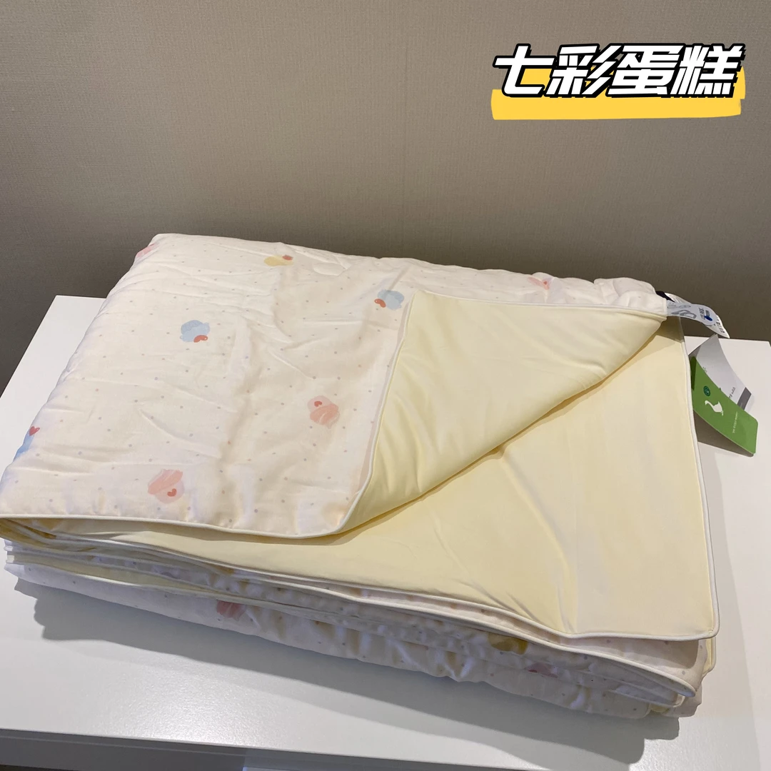 【凉凉被2】正面-全棉双层纱 反面-高克重锦氨凉感面料 空调被 夏被