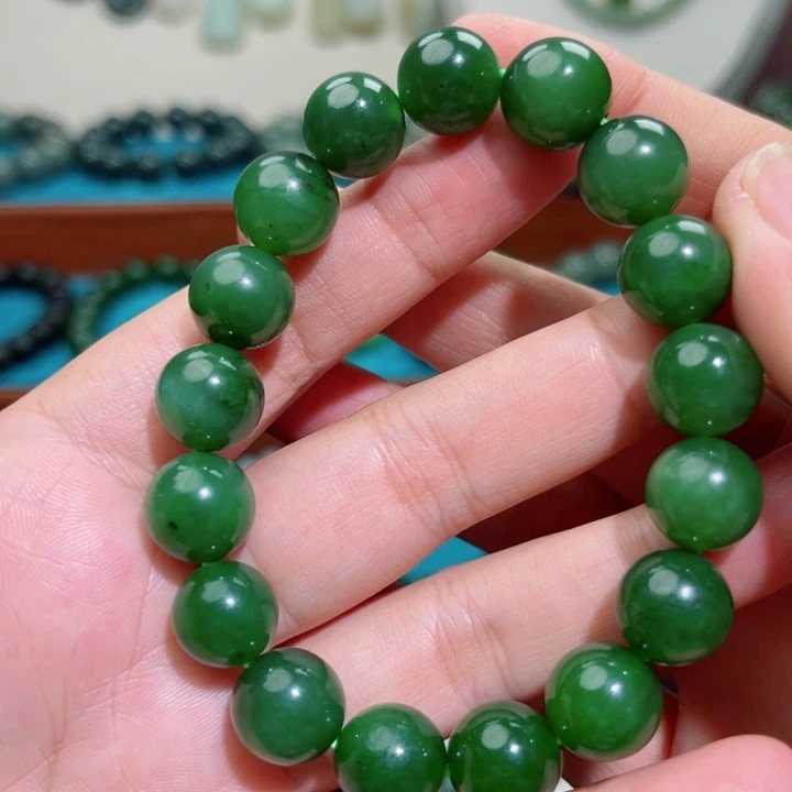 和田玉未镶嵌手链卡12