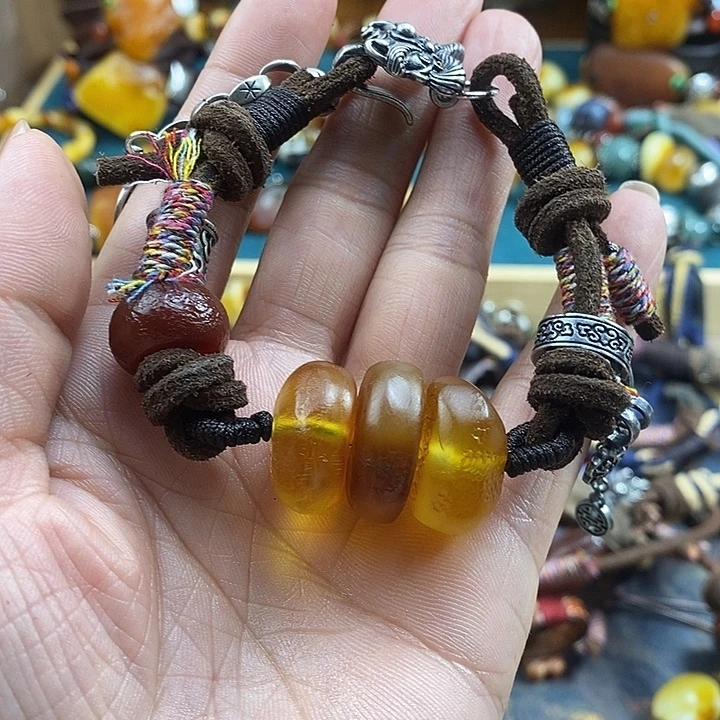 蜜蜡未镶嵌手链手链