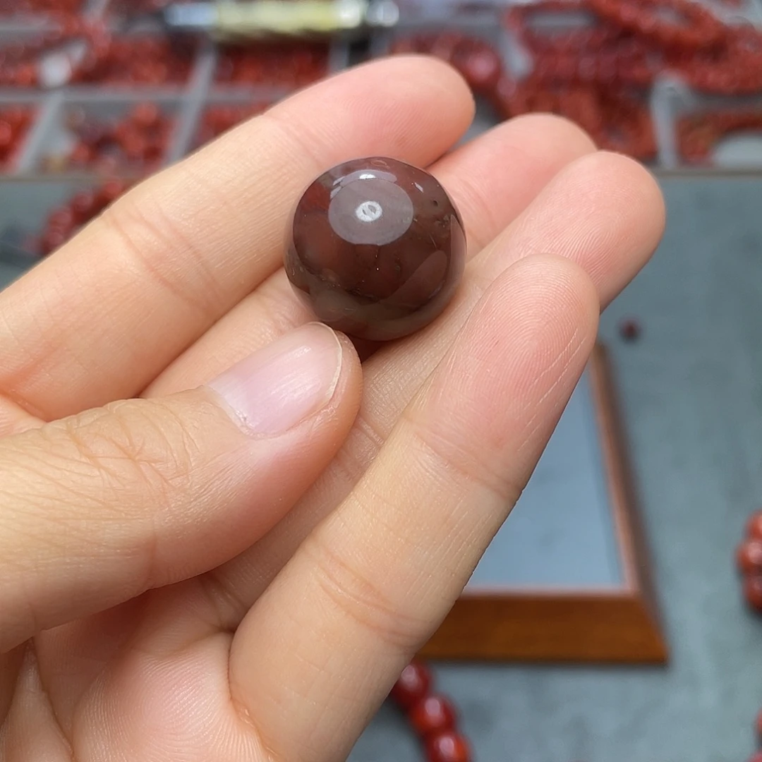 南红玛瑙单珠未镶嵌19
