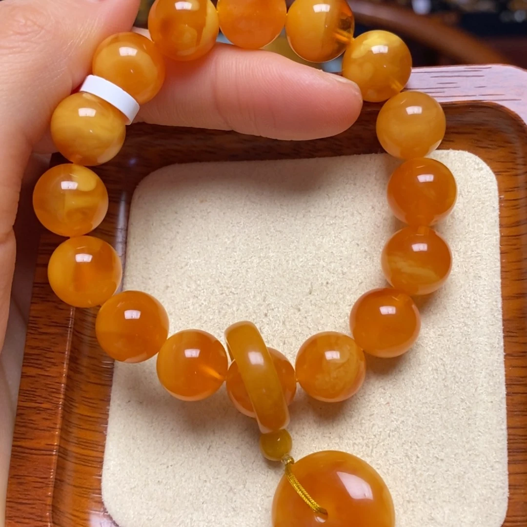 【闪购商品】蜜蜡手链未镶嵌手串