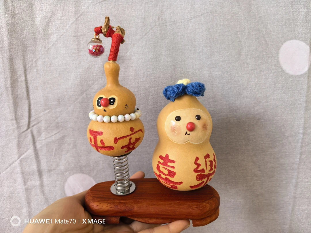 【非洲红花梨木】文玩葫芦车载摆件（直播间专拍）