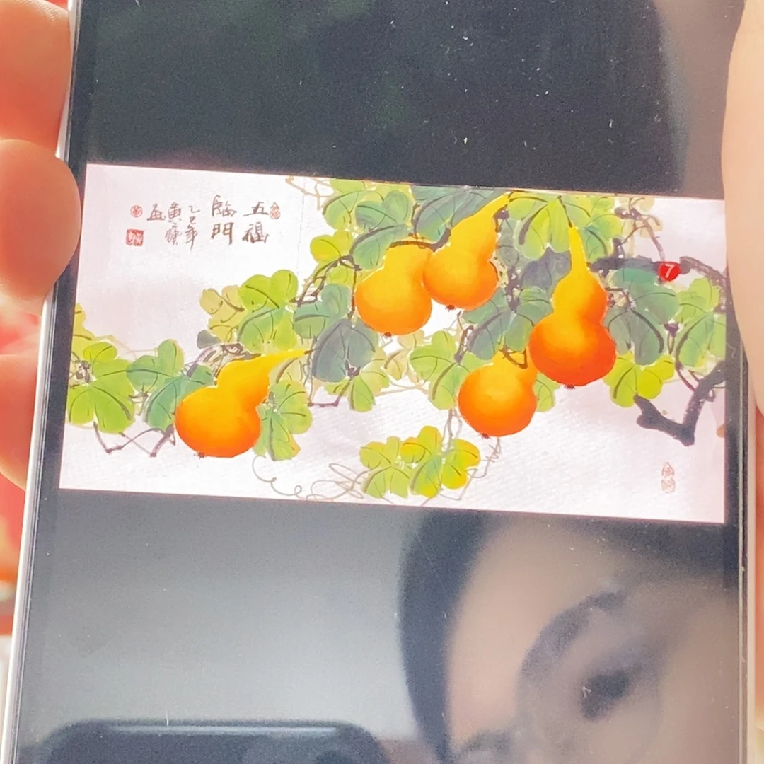 海***滴国画手写手绘带框包邮62✖️122国画作品