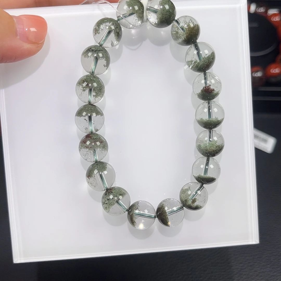 未镶嵌珠宝半成品水晶绿幽灵手链A11