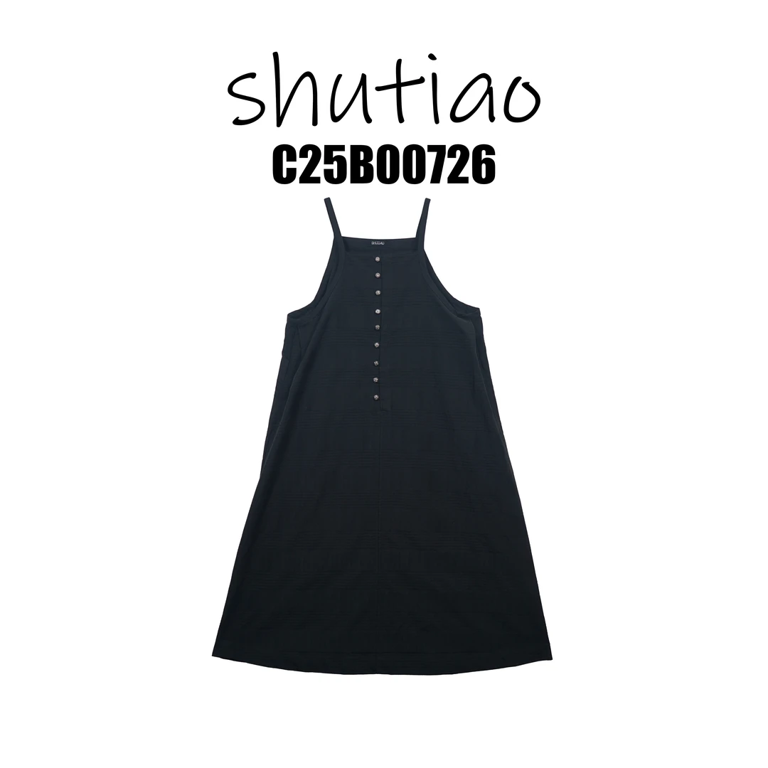 【SHUTIAO】2025夏季：新款小众设计款连衣裙C25B00726