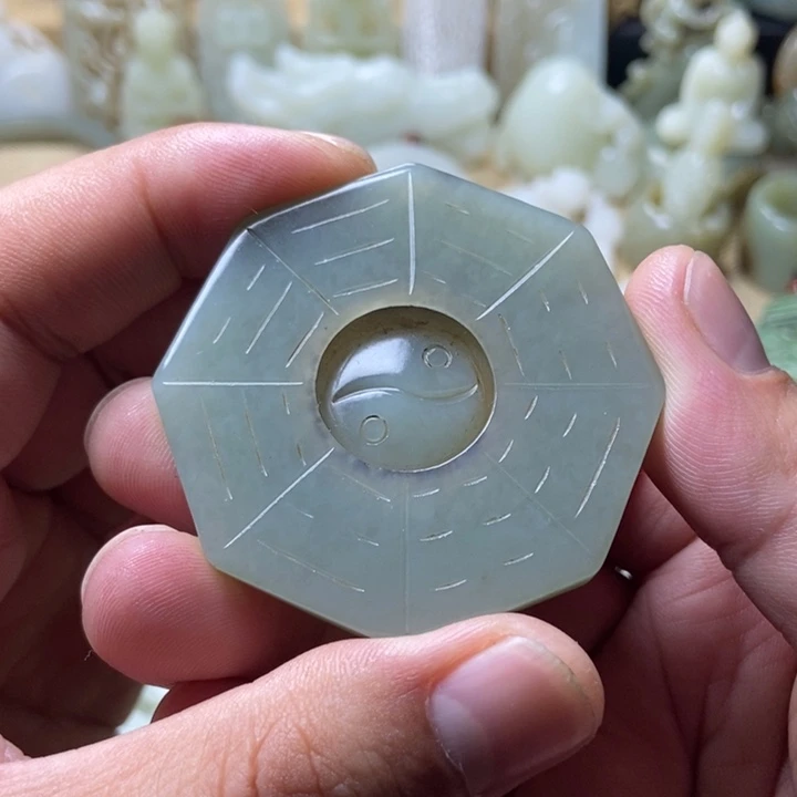 和田玉未镶嵌挂件