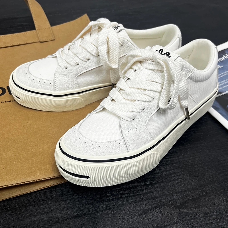 男生鞋子男款爆款2025新款帆布鞋休闲百搭板鞋潮流潮鞋男夏季透气